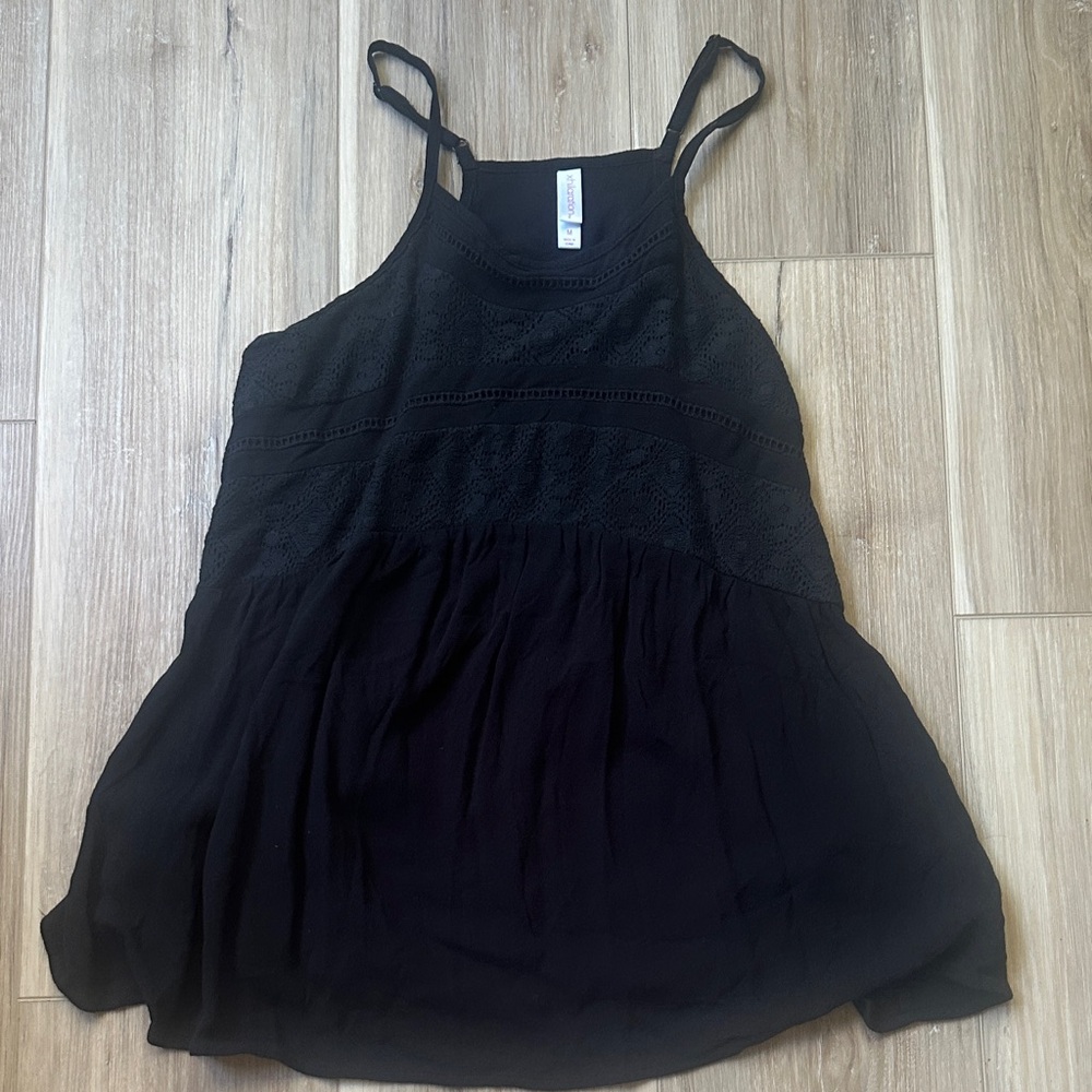 Xhilaration Black Lace Camisole Top